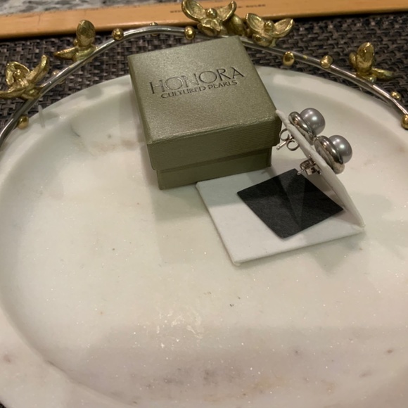 Honora Pearl Earrings with Removable Sterling Jackets, NIB - Picture 8 of 8